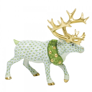 Herend Holiday Reindeer - Key Lime