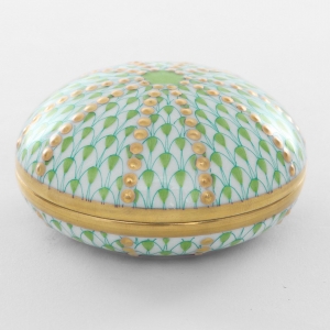 Herend Sea Urchin Box Key Lime