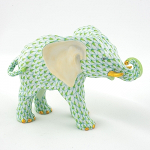 Herend Roaming Elephant - Key Lime