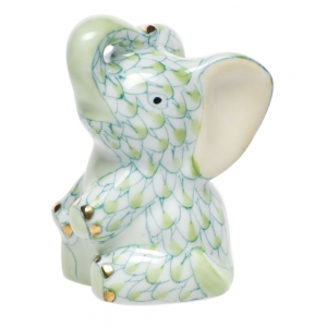 Herend Miniature Baby Elephant - Key Lime