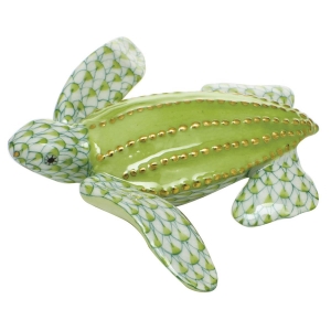 Herend Young Leatherback Turtle Key Lime