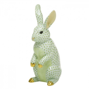 Herend Large Standing Rabbit - Key Lime