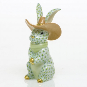 Herend Cowboy Bunny - Key Lime