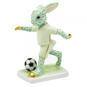 Herend Soccer Bunny - Key Lime