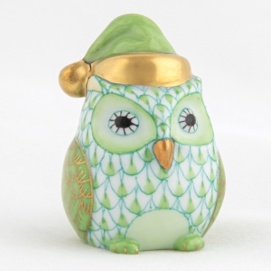 Herend Winter Owl - Key Lime