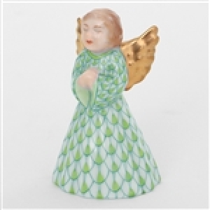 Herend Petite Praying Angel - Key Lime