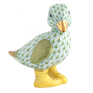 Herend Duckling in Boots - Key Lime