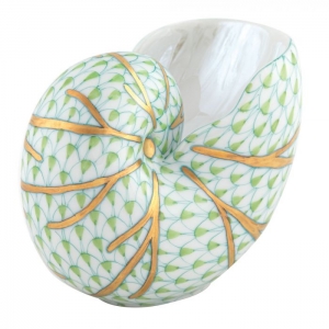 Herend Small Nautilus  - Key Lime