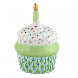 Herend Cupcake with Candle Key Lime