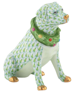 Herend Holiday Dog - Key Lime