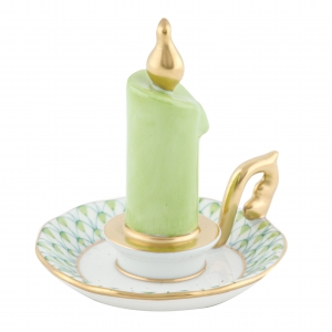 Herend Glowing Candlestick - Key Lime