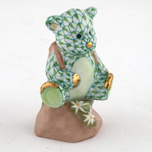 Herend Hiking Bear - Key Lime