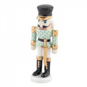 Herend Nutcracker With Sword - Key Lime