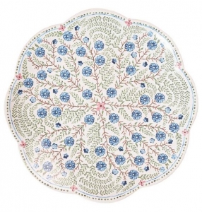 Juliska Villa Seville Chambray Scalloped Dessert/Salad Plate - 9"