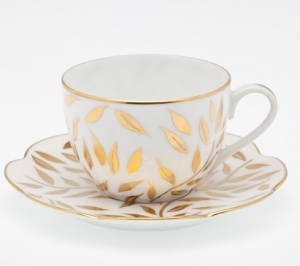 Royal Limoges Olivier Gold Tea Saucer