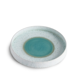 L'Objet Terra Seafoam Round Platter - Medium / 13"