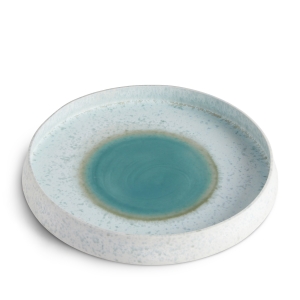 L'Objet Terra Seafoam Round Platter - Large / 16.5"