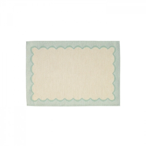 Vietri Tavola Aqua Scalloped Placemats - Set of 4