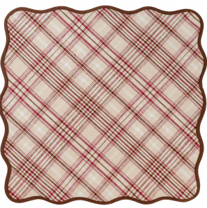 Juliska Harvest Tartan Square Tablecloth  - 52"