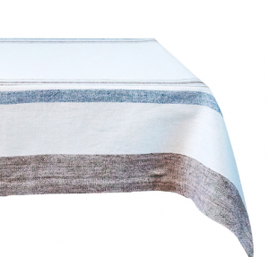 Juliska Danish Stripe Tablecloth / Taupe - 60" x 120"