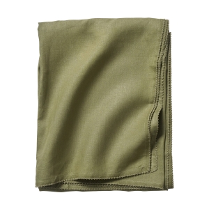 Juliska Berry Scallop Sage Tablecloth -  60" x 120"