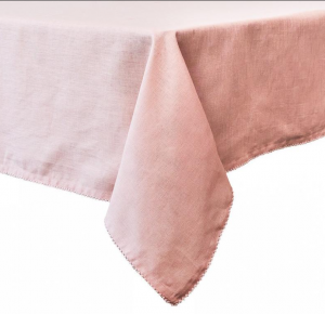 Juliska Berry Scallop Pink Tablecloth - 60" x 120"