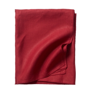 Juliska Berry Scallop Ruby Tablecloth - 60" x 120"