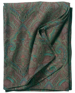Juliska Paisley  Evergreen Tablecloth - 60" x 120"