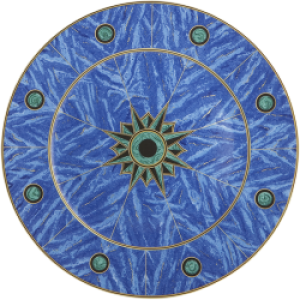 Mottahedeh Lapis Service Plate/12" Diameter