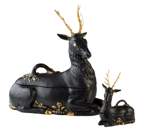 Mottahedeh Stag Server Black Matt - Large