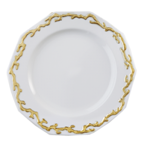 Mottahedeh Barriera Corallina Gold Dinner Plate*