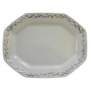Mottahedeh Corallina Platinum Large Platter Mottahedeh Corallina Platinum Large Platter