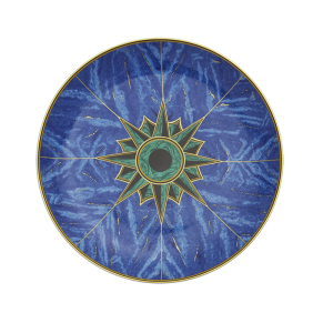 Mottahedeh Lapis Dessert Plate*/8" Diameter Mottahedeh Lapis Dessert Plate*/8" Diameter