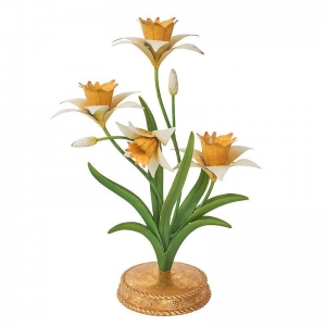 Juliska Meadow Walk Daffodil Centerpiece Candelabra - 14"
