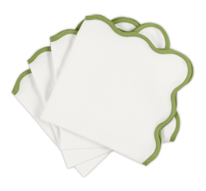 Matouk Scallop Edge Napkin Grass - 22" Square - Set of 4