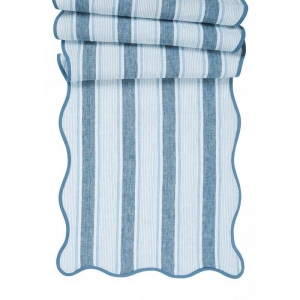 Juliska Cabana Ocean Stripe Table Runner  / 18" x 90"
