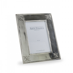 Arte Italica Tuscan Pewter Stamped Frame - 4 x 6