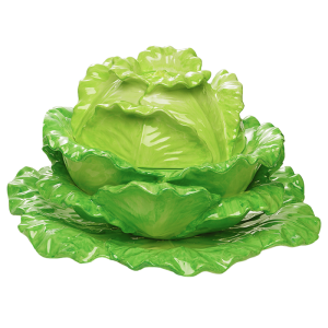 Mottahedeh Lettuce Tureen & Stand