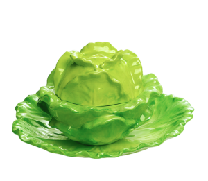 Mottahedeh Lettuce Box & Stand