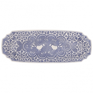 Vietri Uccello Blu Vietri Uccello Blu Long Oval Platter
