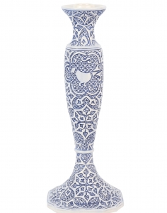 Vietri Uccello Blu Candle Stick - 12.75"