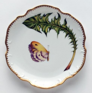 Anna Weatherley Green Leaf Bread & Butter Plate