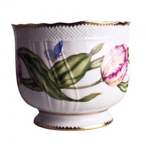 Anna Weatherley Round Pink Tulip Cachepot