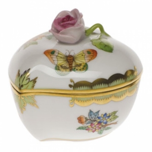 Herend Heart Bonbon w/ Rose - Butterfly 2
