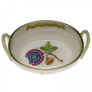 Herend Basket with Handles - Flower