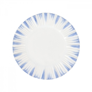 Vietri Bari Blue and White American Dinner Plate - Set 4