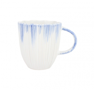 Vietri Bari Blue  + White Mug