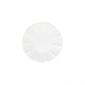 Vietri Bari White Cocktail Plate