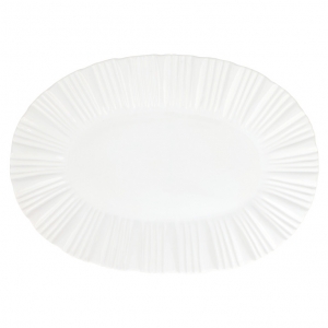 Vietri Bari White Oval Platter