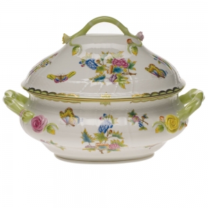 Herend Queen Victoria Tureen W/Branch (4 Qt)